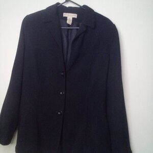 Apostrophe Blazer Jacket Women 18 Button Up Long Sleeve Career Classic Black
